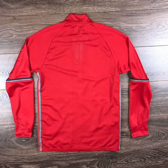 Adidas Climacool Condivo 16 Mens Activewear Full Zip Red Training Jacket Size S - Picture 9 of 9